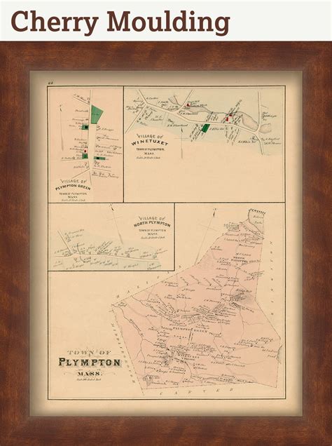 Plympton Massachusetts 1879 Map Replica Or Genuine Original Etsy