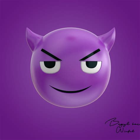 Emoji Evil Demon 3d Model Cgtrader