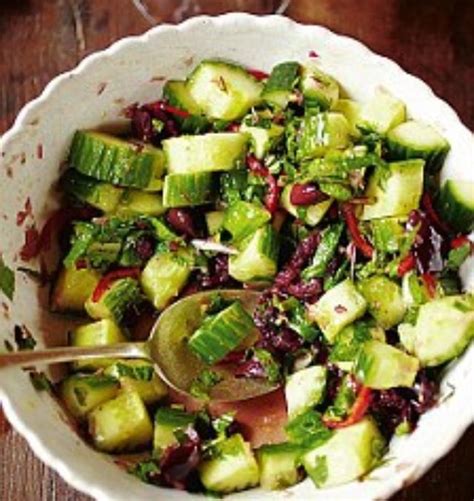Jamie Olivers 30 Minute Meals Olive And Cucumber Salad To Go With