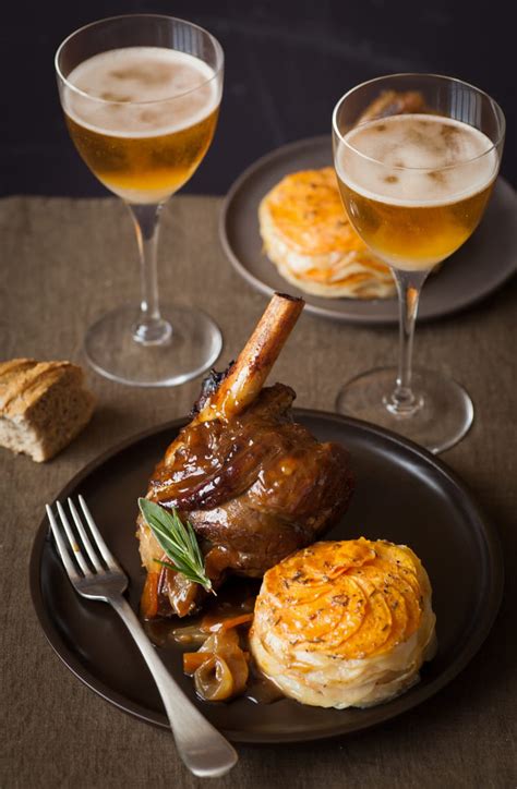 Recette de Souris d agneau braisée au cidre et confite aux épices et