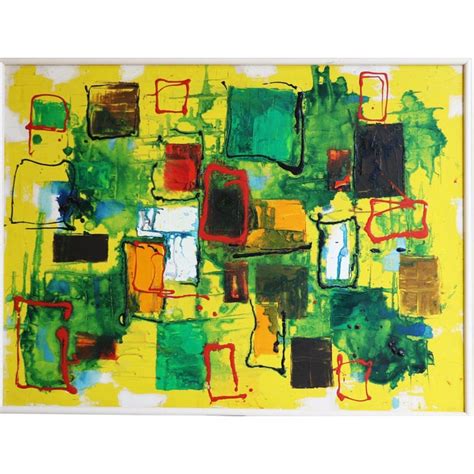 Mid Century Abstract Expressionist Original Oil Painting Chairish