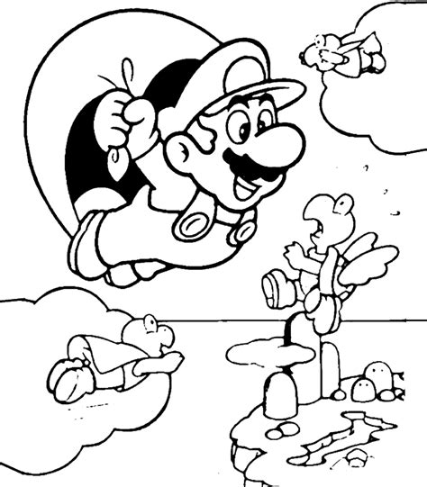 Printable super mario characters coloring pages. Super Mario Coloring Pages