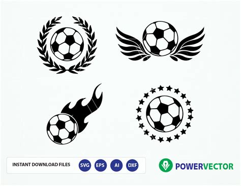 Svg File Soccer Soccer Team Logo Vector Soccer Balls Svg Dxf Png