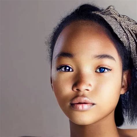 A Beautiful Blasian Girl With Heterochromia Stable Diffusion Openart