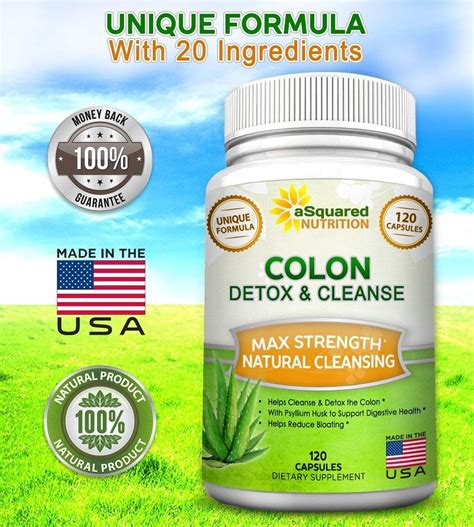 Pure Colon Cleanse For Weight Loss Capsules Max Strength