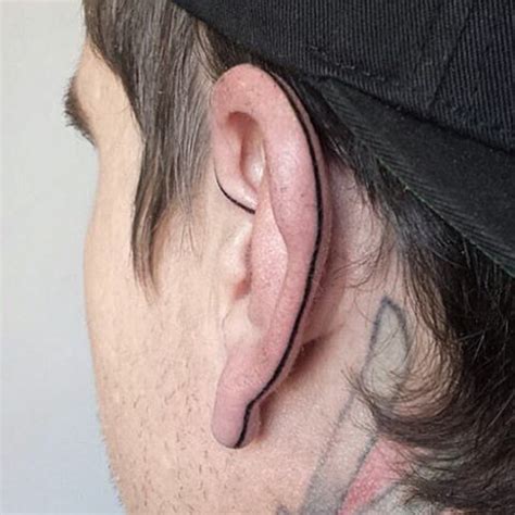 Ear Lobe Tattoo Best Tattoo Ideas Gallery