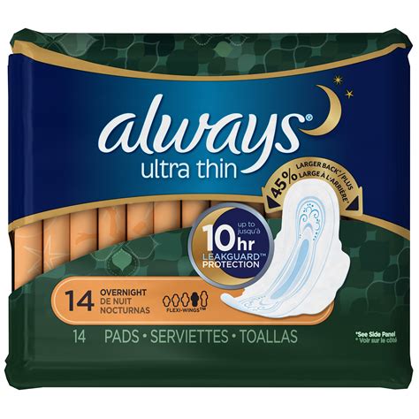 ALWAYS PADS - ULTRA THIN OVERNIGHT - 14 COUNT - Value Distributor