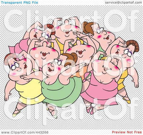 Royalty Free Rf Clip Art Illustration Of Cartoon Nine Ladies Dancing