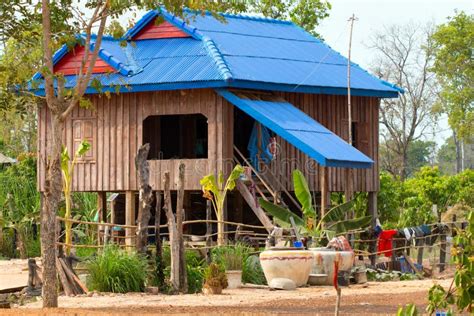Rural Khmer House In Cambodia Stock Photo Image Of House Khmer