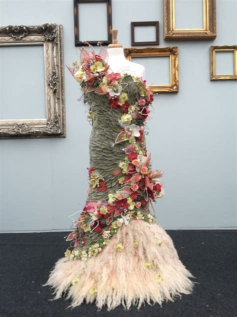 Floral Dress Made With Real Flowers Gold Medal Winner By Jillian Page