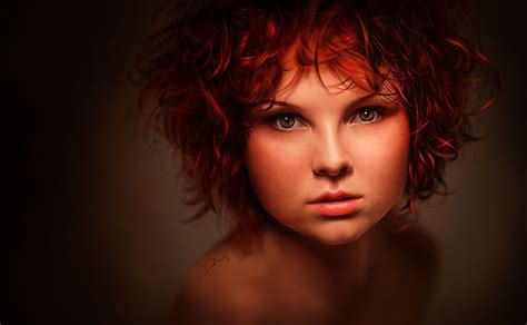 Redhead Digital Painting On Behance