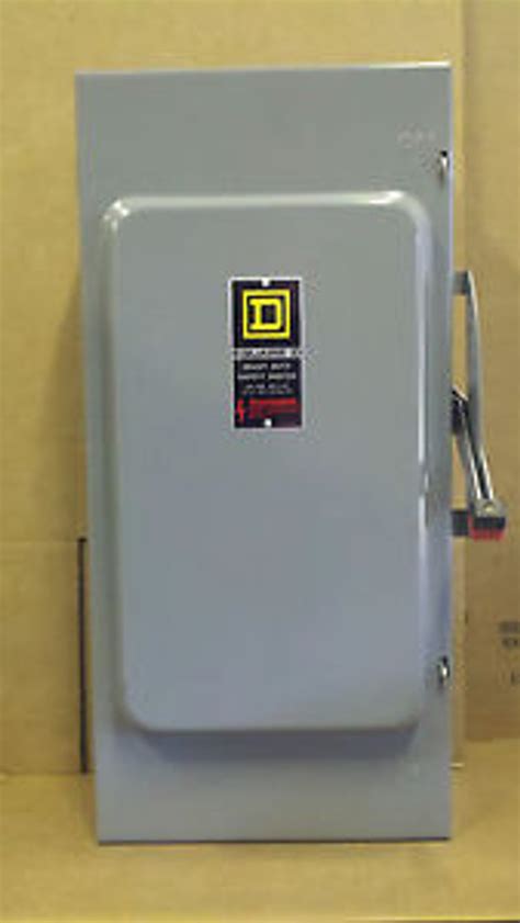 Square D 200 Amp 600 Volt Hu364 Disconnect Switch 3 Phase Service Rated