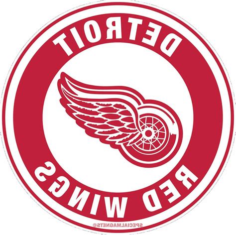 Detroit Red Wings Circle Logo Removable Flex Car