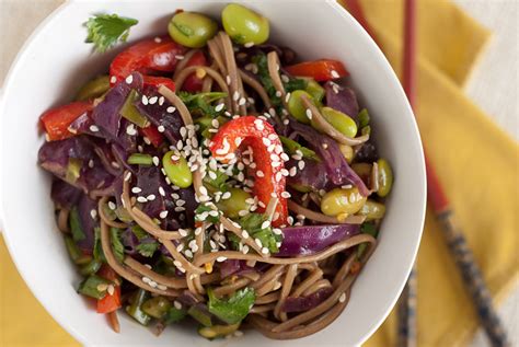 Aside from adding fresh veggies and produce to your noodles, there are also healthier instant noodles available on the market. Soba Noodles with Vegetables - Cookie and Kate