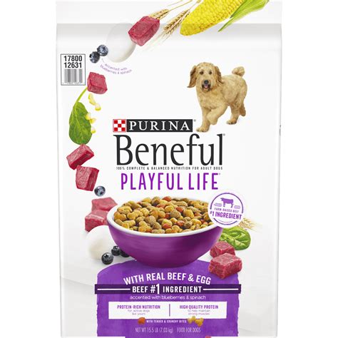 Purina Beneful Dry Dog Food Playful Life With Real Beef And Egg Accented