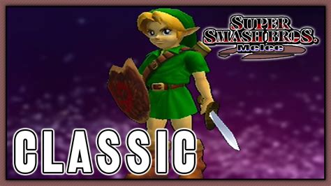 Super Smash Bros Melee Classic Young Link Youtube