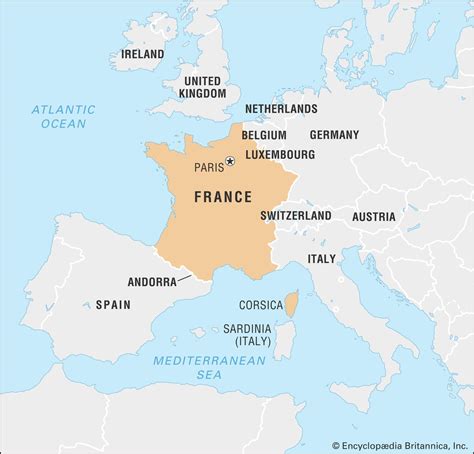 Francia Mappa Delleuropa Cartina Europa Francia Europa Occidentale