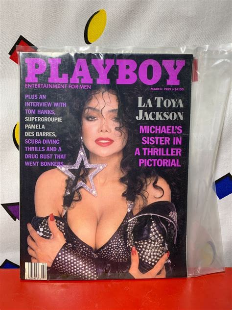 Playboy Magazine March La Toya Jackson Pictorial Boardwalk