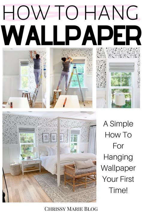 How To Hang Unpasted Wallpaper For Beginners Chrissy Marie Blog How