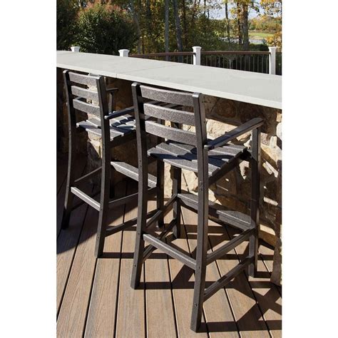 Trex Outdoor Furniture Monterey Bay Charcoal Black 2 Piece Patio Bar