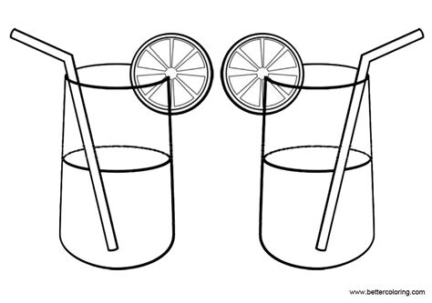 Other great ideas for text: Lemonade Coloring Pages Simple Drawing - Free Printable ...
