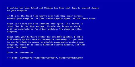 Windows 7 как исправить ошибку Stop 0x0000007e