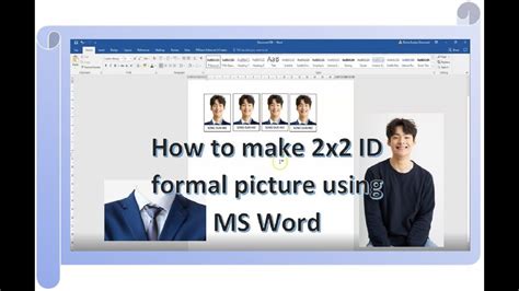 How To Create A 2×2 And 1×1 Picture Id In Word 2021 Otosection