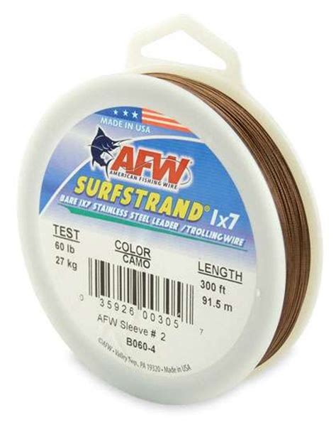 American Fishing Wire Surfstrand 1x7 Leader Wire Tackledirect