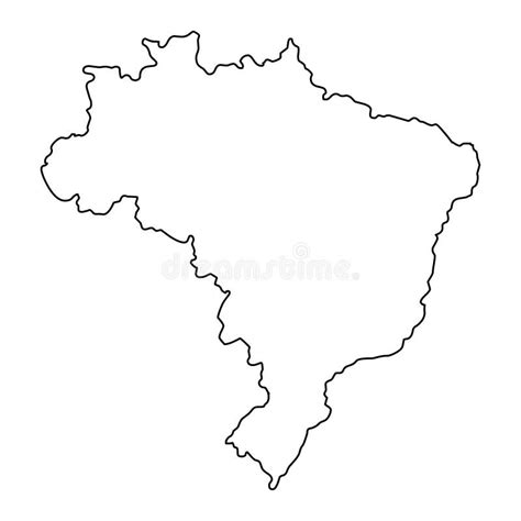 Brazil Political Map Outline