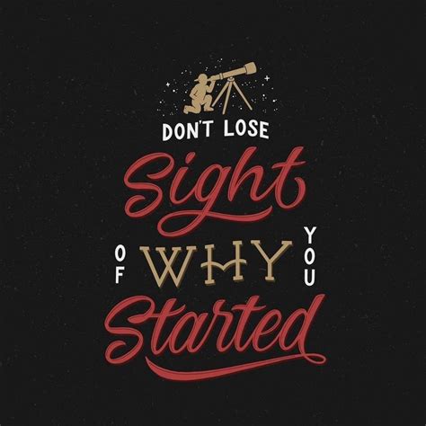 Dont Lose Sight Motivation Lettering And Illustration By Perspective