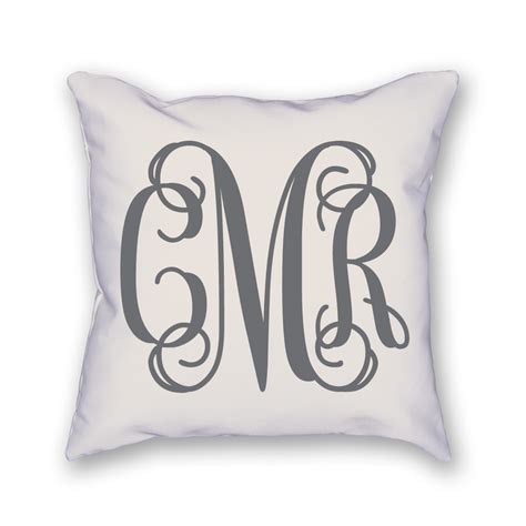 The Custom Monogram Pillow Is Made Just For You It Measures 18x18 And
