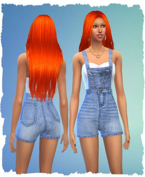 Denim Overalls By Chalipo At All 4 Sims Sims 4 Updates