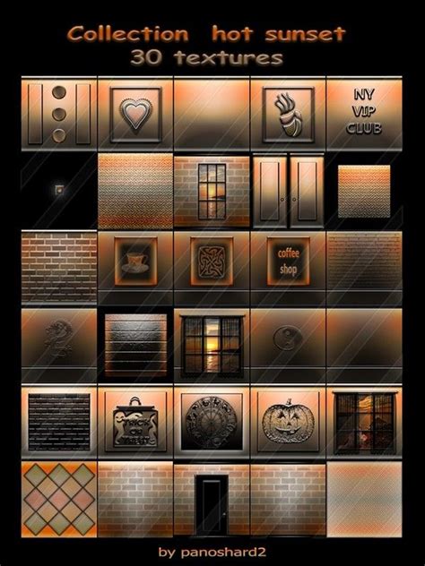Collection Hot Sunset Textures For Imvu Creator Ro Panoshard Manufacture And Sale Textures