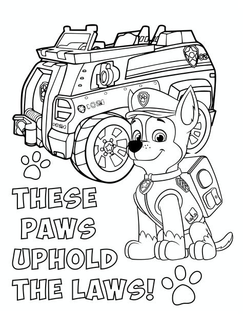 The friendly rescuers of the paw patrol, along with ryder, are ready to help. Paw Patrol Coloring Pages Printable | Free Coloring Sheets
