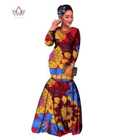 Bodycon Plus Size Women Traditional African Long Sleeve Brand Custom