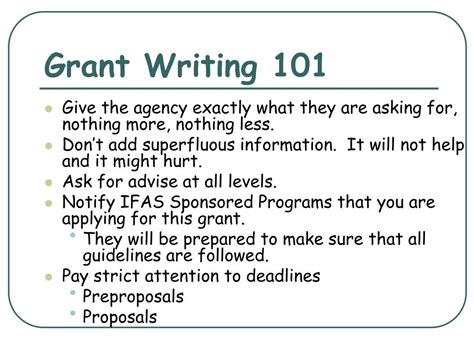 Ppt Grant Management 101 Powerpoint Presentation Free Download Id