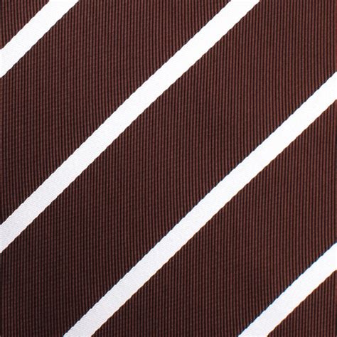 Chocolate Brown Striped Necktie Repp Tie Mens Designer Ties Online