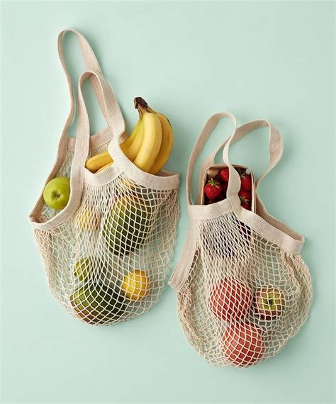 Mesh Farmer S Market Totes Set Of In Market Tote Net Bag Reusable Bags