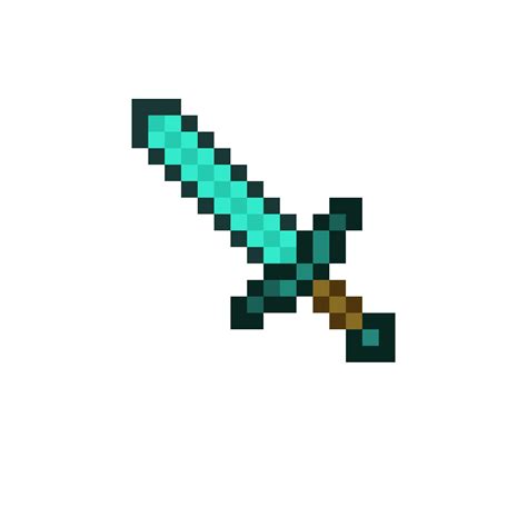 Pixilart Minecraft Diamond Sword By Lord Vortech