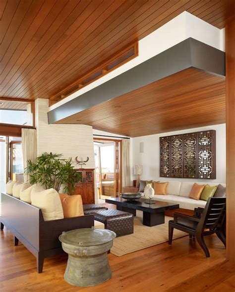 trendy wood ceiling  living room  house decoration ideas
