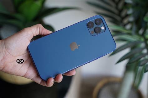 Pacific Blue Soft Glass Finish Case For Iphone 12 Pro Max Starelabs
