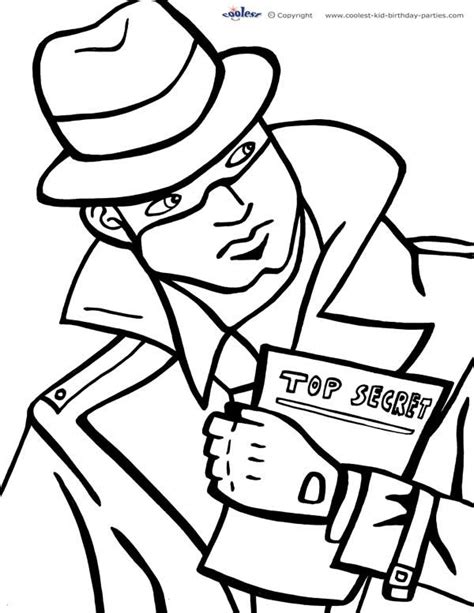Some of the coloring pages shown here are spy click on the coloring page to open in a new window and print. Printable Spy Detective Coloring Page 2 Coolest Free ...