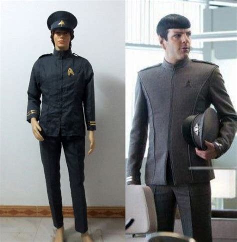 Star Trek Spock With Hat Uniform Suit Outfit Halloween Cosplay Costume