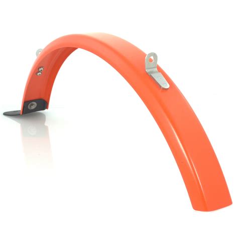Orange Metal Mudguards For R Series Brompton Bikes With Rear Rack