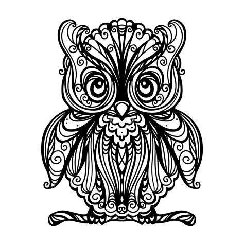 Owl Animals Printable Coloring Pages