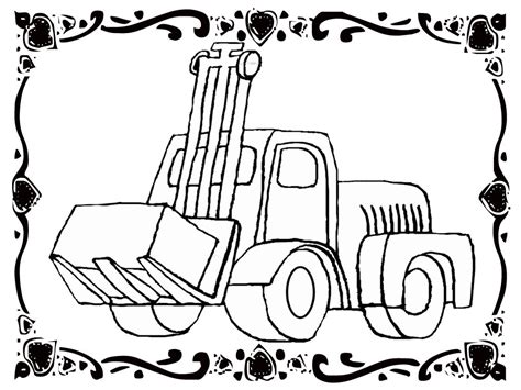 Coloring book antistress breakfast on a square dish fried. Forklift Coloring Pages - Coloring Home