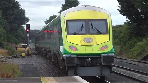Irish Rail 201 Class Loco Mark 4 Intercity Train Kildare Ireland