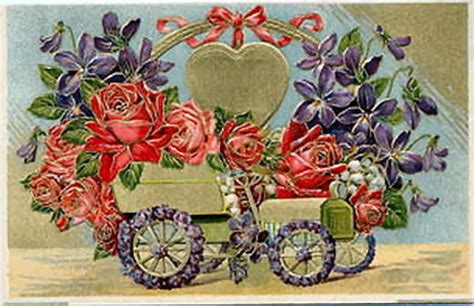 Free Vintage Valentines Day Flowers Clip Art