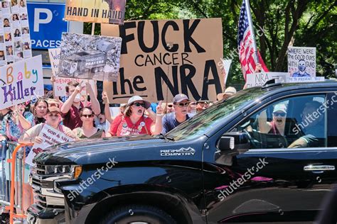 Protesters Activists Heckle Nra Convention Attendees Editorial Stock