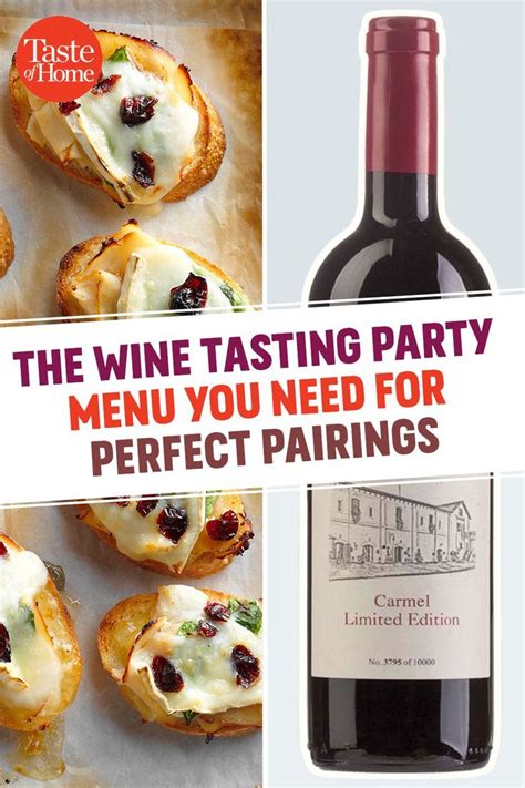 Maybe you would like to learn more about one of these? The Wine Tasting Party Menu You Need for Perfect Pairings ...